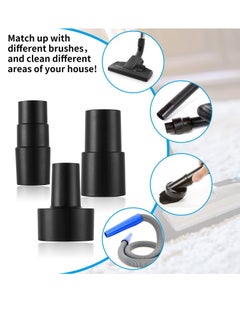 KASTWAVE Vacuum Hose Adapter, 3 Pcs Universal Vacuum Adapter Connector Kit for Wet Dry Vacuum Cleaners Converter 2-1/2 Inch to 1-1/4 Inch, 1-1/4 Inch to 1-3/8 Inch to 1-1/2 Inch, 1-3/8 Inch to 1-1/4 Inch  - Image 3