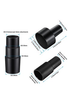 KASTWAVE Vacuum Hose Adapter, 3 Pcs Universal Vacuum Adapter Connector Kit for Wet Dry Vacuum Cleaners Converter 2-1/2 Inch to 1-1/4 Inch, 1-1/4 Inch to 1-3/8 Inch to 1-1/2 Inch, 1-3/8 Inch to 1-1/4 Inch  - Image 4