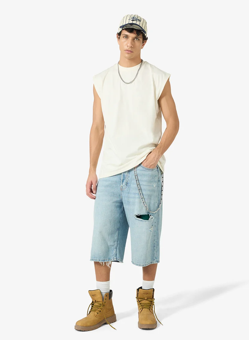 Karl Kani  Small Signature Essential Sleeveless T-Shirt for Men | Best Price UAE
