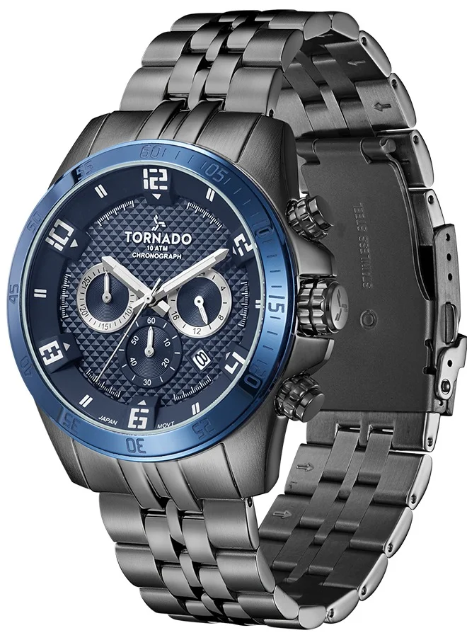 TORNADO Tornado Spectra Men's Chronograph Blue Dial Watch - T3149B-XBXL