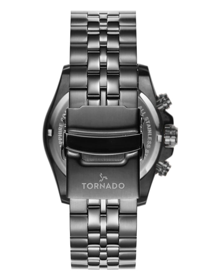 TORNADO Men's Stainless Steel Chronograph Watch T3149B-XBXL - 46x51 mm - Image 3