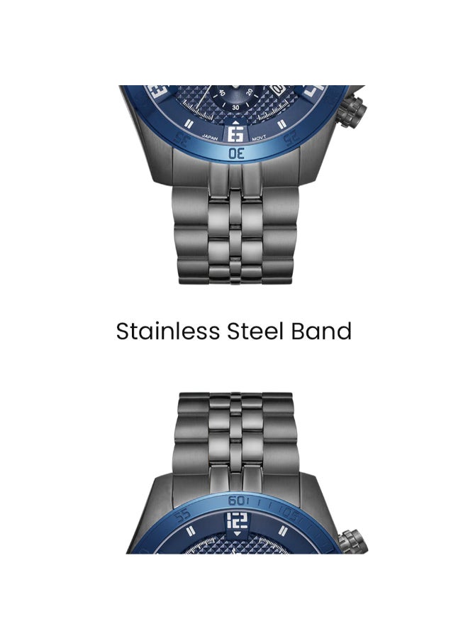 TORNADO Men's Stainless Steel Chronograph Watch T3149B-XBXL - 46x51 mm - Image 5