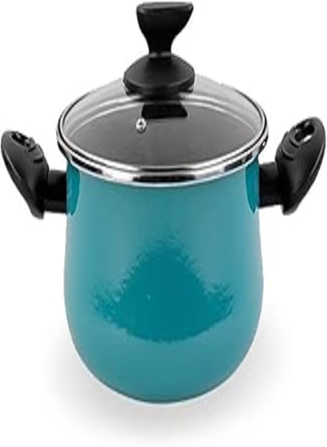 Vitrinor Cooking Pot 24cm- Country - Turquaz - Enameled Steel vitrified at 820ºC Energy efficient.