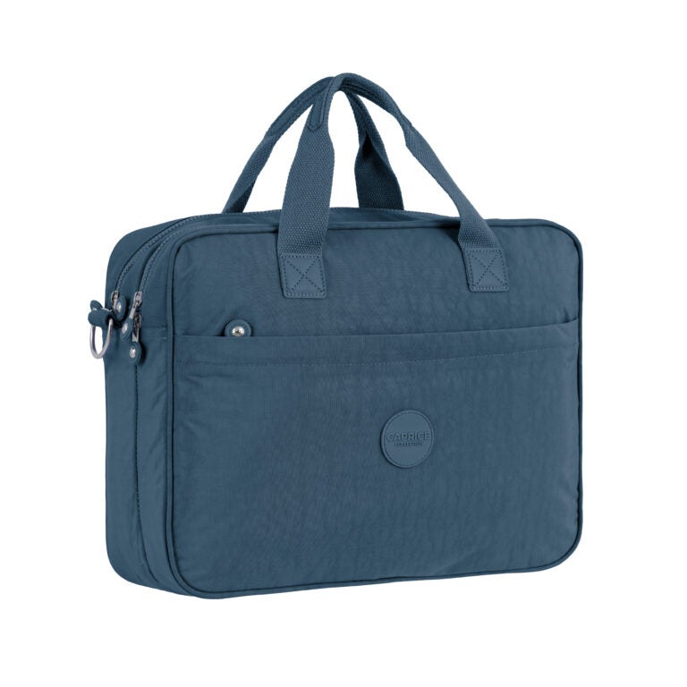 CAPRICE COLLECTION Unisex Laptop Bag – Light Blue, Water-Resistant Nylon, Padded Compartment, Fits 15.6″ Laptops, 12.4L Capacity - Image 1