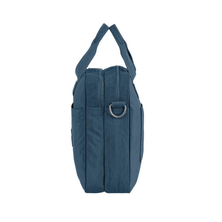 CAPRICE COLLECTION Unisex Laptop Bag – Light Blue, Water-Resistant Nylon, Padded Compartment, Fits 15.6″ Laptops, 12.4L Capacity - Image 4