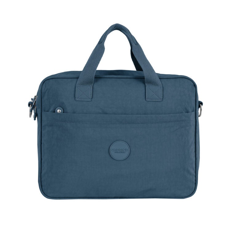 CAPRICE COLLECTION Unisex Laptop Bag – Light Blue, Water-Resistant Nylon, Padded Compartment, Fits 15.6″ Laptops, 12.4L Capacity - Image 3