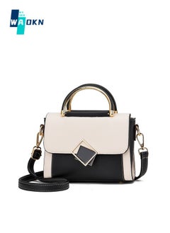 Women's Fashion Contrasting Shoulder Bag, Ladies Trendy Handbag Tote Bags Clutch Bag, Large-capacity PU Leather Crossbody Bag Sling Bag Side Bag Carry Bag for College Students and Teenagers