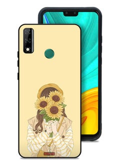 Tolwak Huawei Y8s Protective Case Cover Hide Face With Sunflowers  - Image 1
