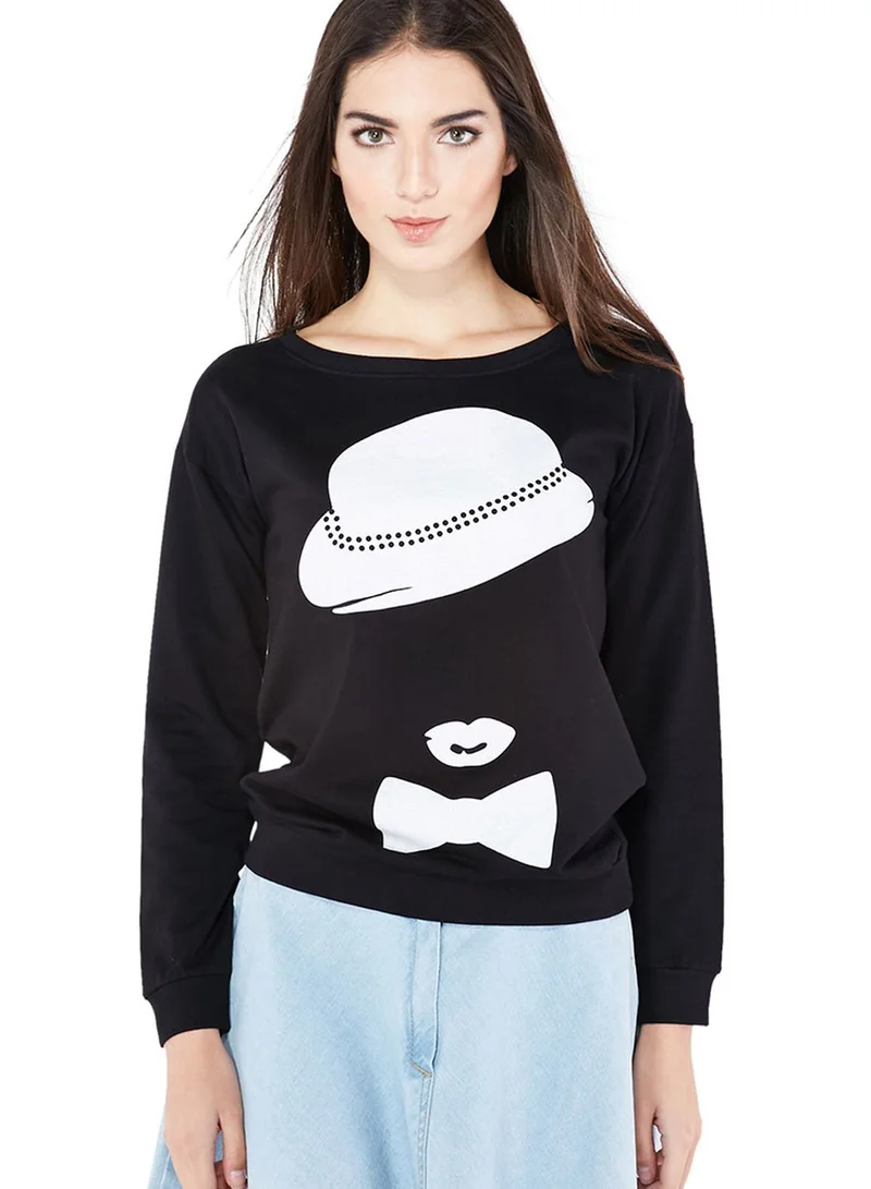 Ginger Hat Print Sweatshirt
