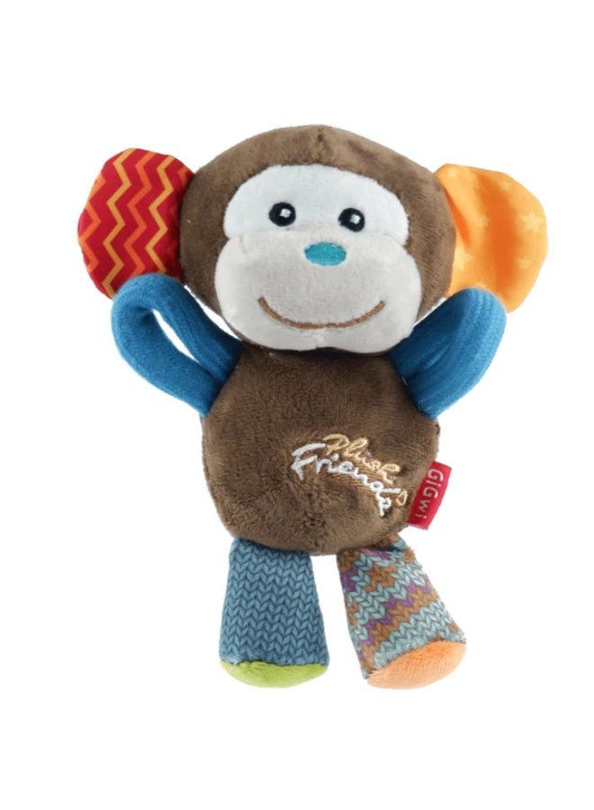 لعبة GiGwi Plush Friendz للكلاب - قرد (مع مُصدر صوت)