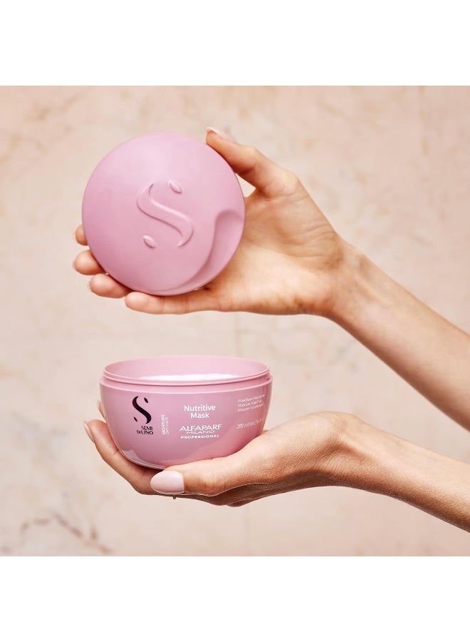 Alfaparf Milano Semi Di Lino Moisture Nutritive Mask 200ml | Intensive Hydration Hair Mask for Dry, Dehydrated Hair, Restores Softness And Shine - Image 5