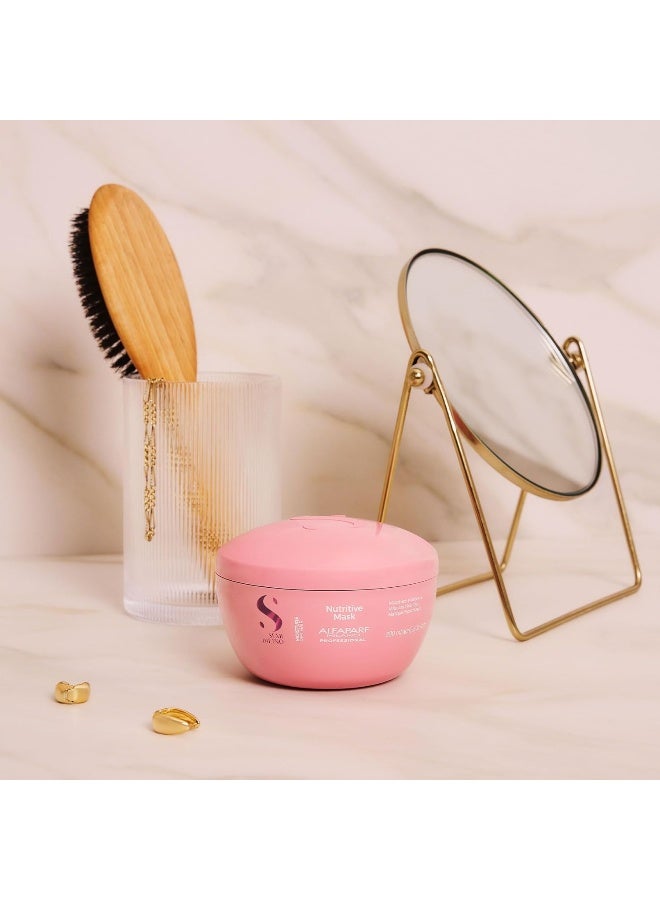 Alfaparf Milano Semi Di Lino Moisture Nutritive Mask 200ml | Intensive Hydration Hair Mask for Dry, Dehydrated Hair, Restores Softness And Shine - Image 3