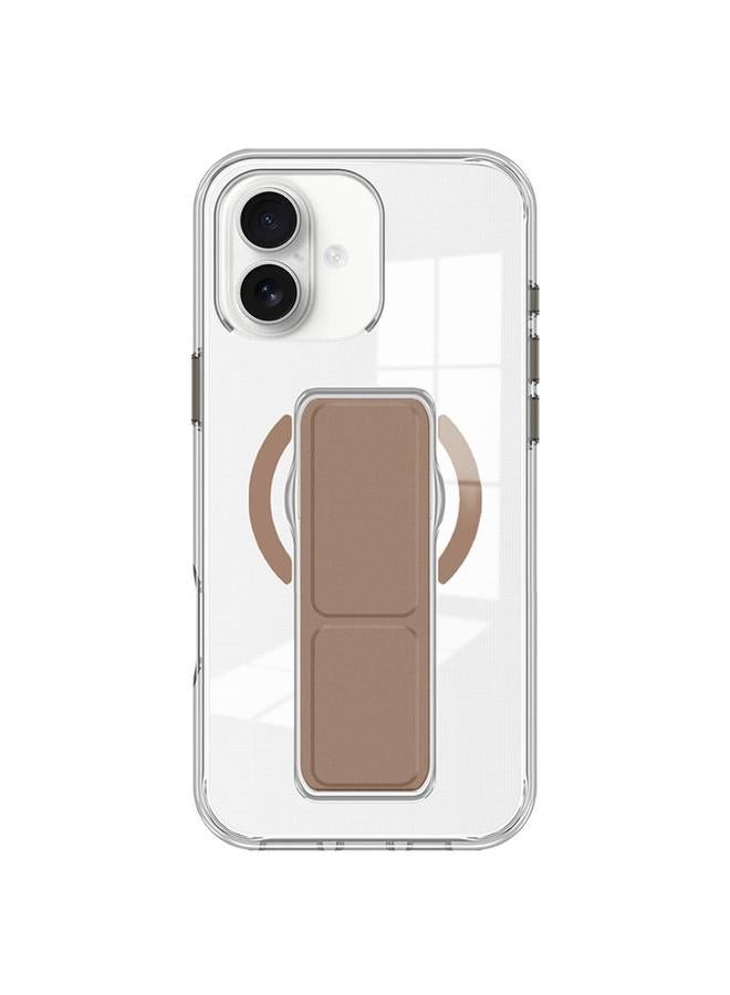 erorex Case For iPhone 16 Clear Wristband Holder MagSafe Phone Case - Image 1