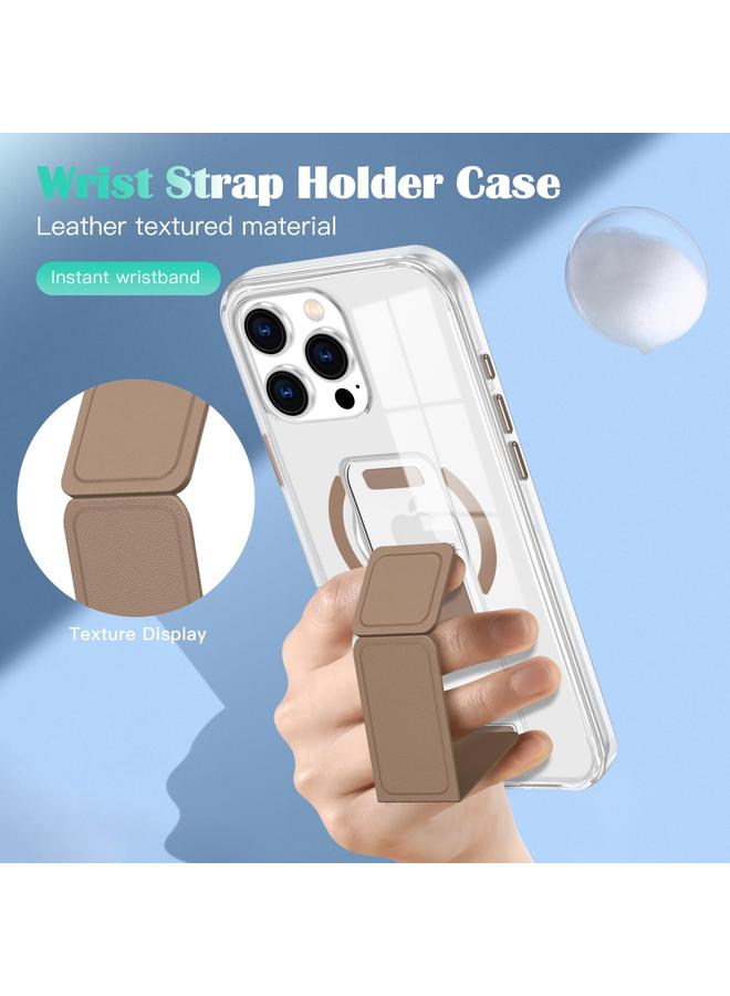 erorex Case For iPhone 16 Clear Wristband Holder MagSafe Phone Case - Image 5