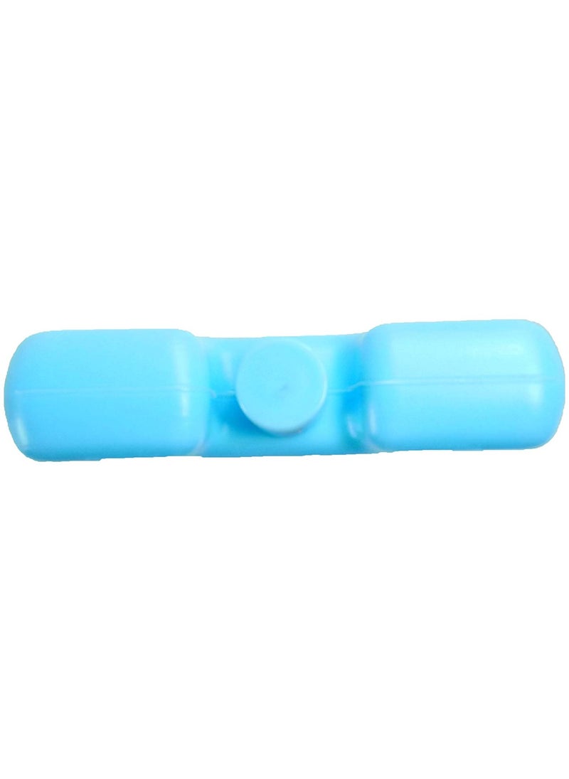General - Set of 4 Slim Reusable Ice Packs for Lunch Boxes and Coolers - Long Lasting Stackable Square Design in Blue - Ideal for Keeping Food Fresh and Cool - Image 1