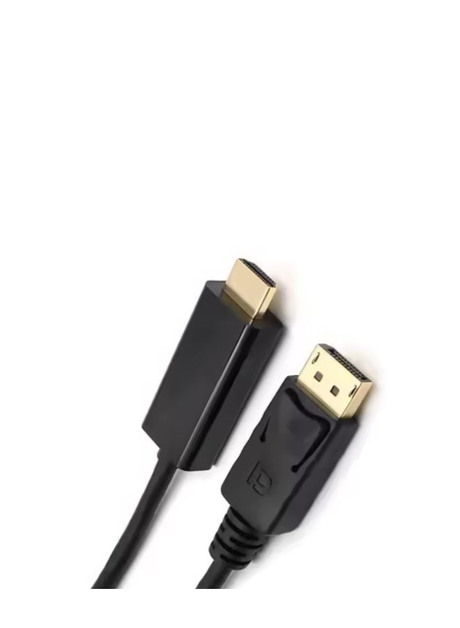 Bright DisplayPort (DP) to HDMI Cable 1.8M – Black – Supports Full HD & 4K  - Image 3