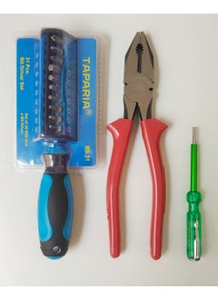 Taparia TAPARIA Tool Kit with Screw Driver Set, Taparia Tester AND 8" Combination Plier  - Image 1