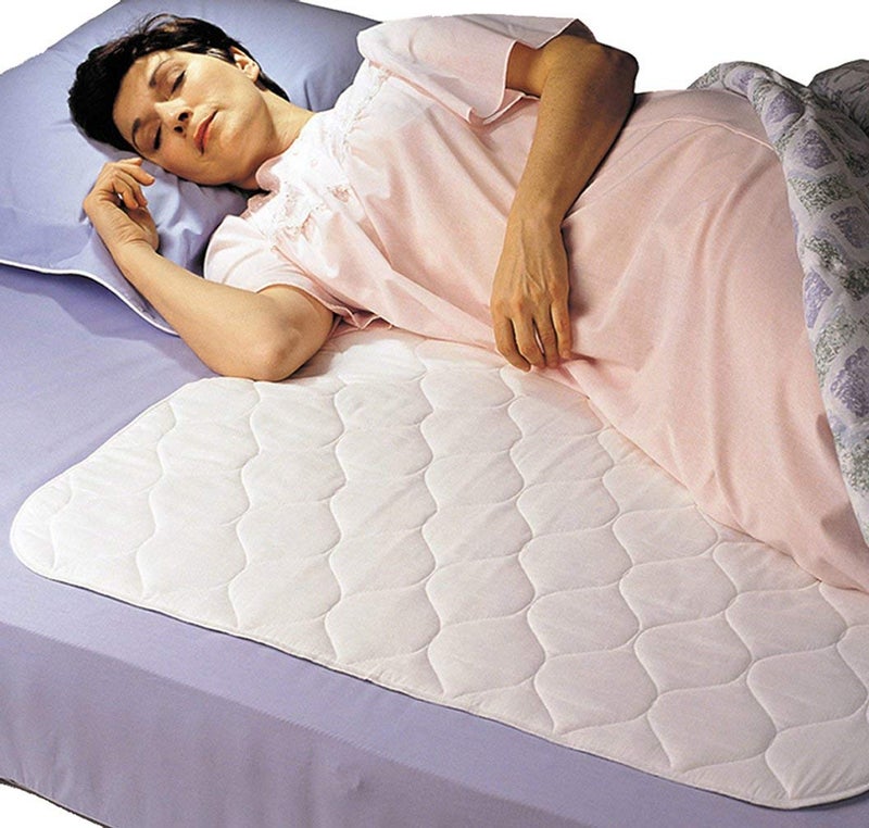 PRIVA 1 Pack Waterproof Washable Incontinence Bed Pads 34 x 52 Inch Reusable Bed Wetting Underpad Heavy Duty Mattress Protection for Elderly Seniors Kids Pets Ultra Absorbent Pee Pads