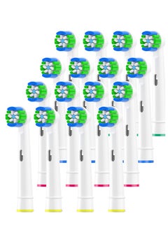 AOBAMA Electric Toothbrush Heads Compatible with Oral B Electric Toothbrush, 16Pack White Professional Toothbrush Heads Refill for Braun 500/1000/1500/3000/3757/5000/7000/7500/8000  - Image 1