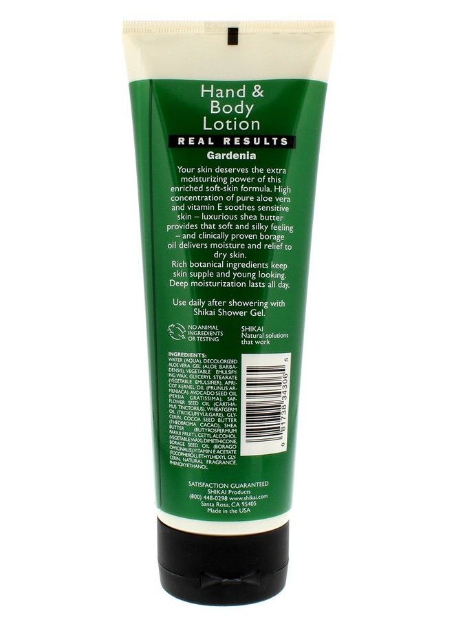 SHIKAI Gardenia Hand & Body Lotion Plantbased Perfect For Daily Use Rich In Botanical Extracts Makes Skin Softer & More Hydrated Formulated For Dry Itchy Skin Creamy Texture (8 Oz 3Pack)  - Image 4