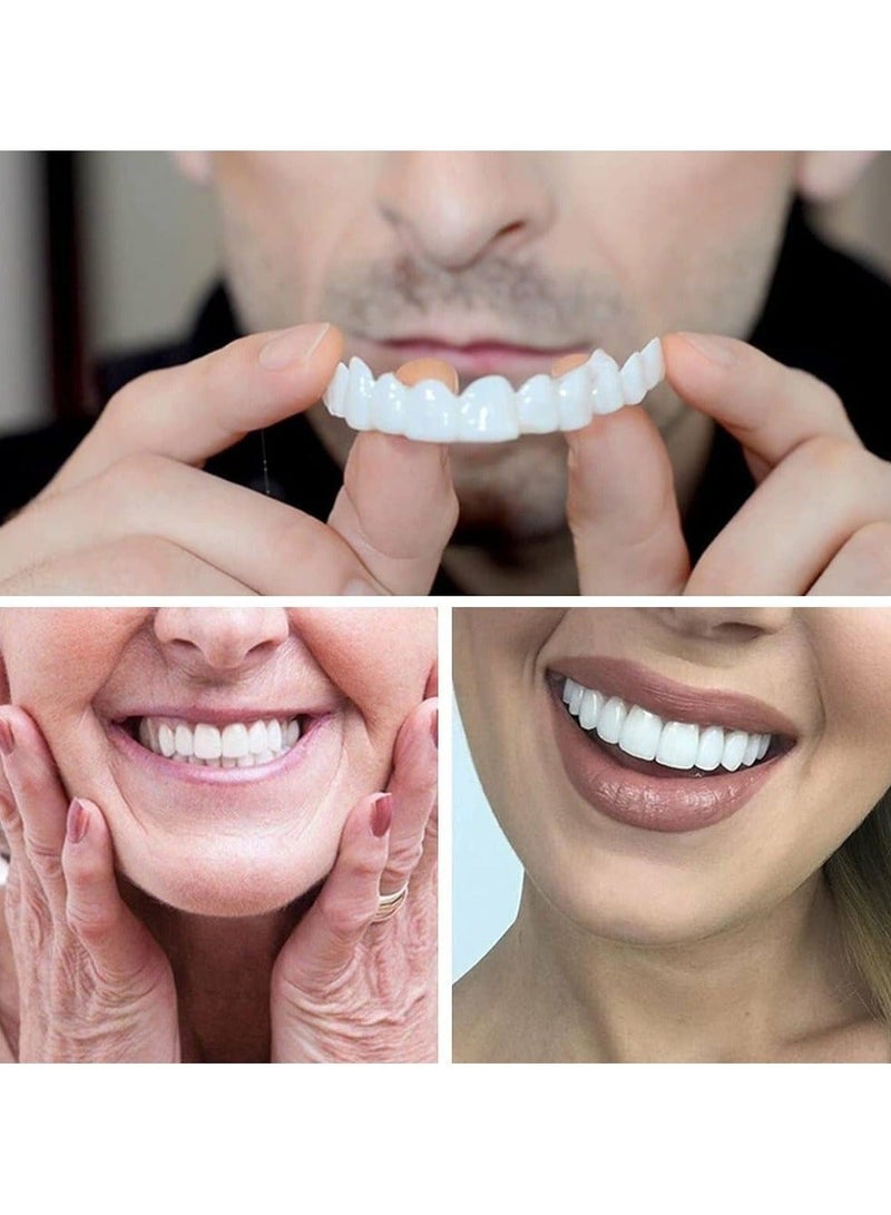 بونيتو مجموعات إصلاح الأسنان ، قشور الأسنان ، أطقم الأسنان أسنان ابتسامة مزيفة قابلة للتشكيل ، زخرفة طقم أسنان مؤقت للمفاجئة على ابتسامة فورية وثقة - Image 4