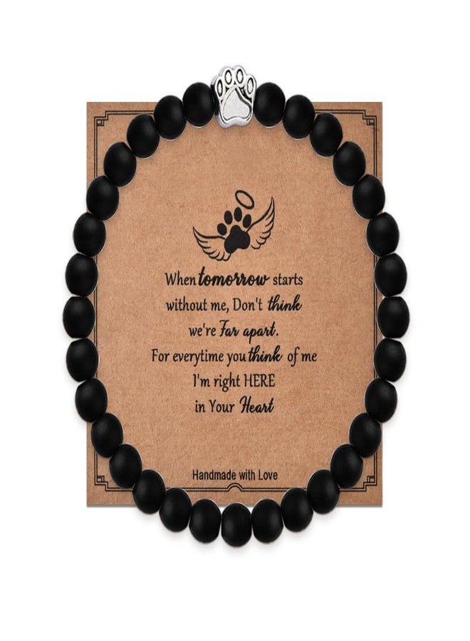 YangQian Loss of Cat Dog Pet Sympathy Gifts Bracelet Dead Deceased Dog Memorial Gifts for Pet Cat Owner Remembrance Gift Bracelet Condolence Bereavement Grief Gift for Pets Passed Away Cats Funeral Present - Image 1