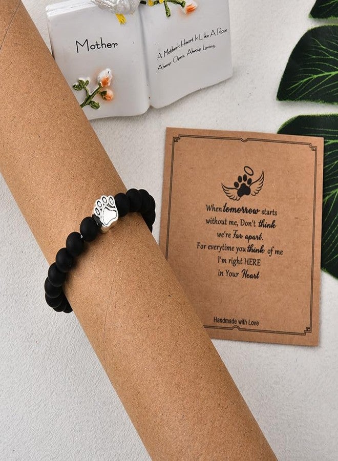 YangQian Loss of Cat Dog Pet Sympathy Gifts Bracelet Dead Deceased Dog Memorial Gifts for Pet Cat Owner Remembrance Gift Bracelet Condolence Bereavement Grief Gift for Pets Passed Away Cats Funeral Present - Image 5