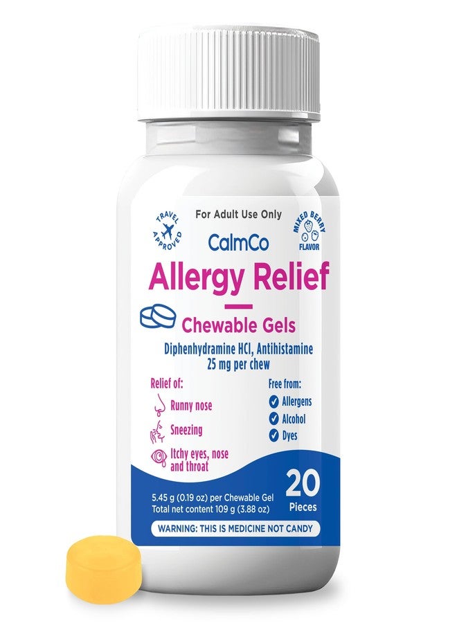 Dr. Kids CalmCo Adult Allergy Relief Chewable Gels, Mixed Berry Flavor, 20 Count - Image 1
