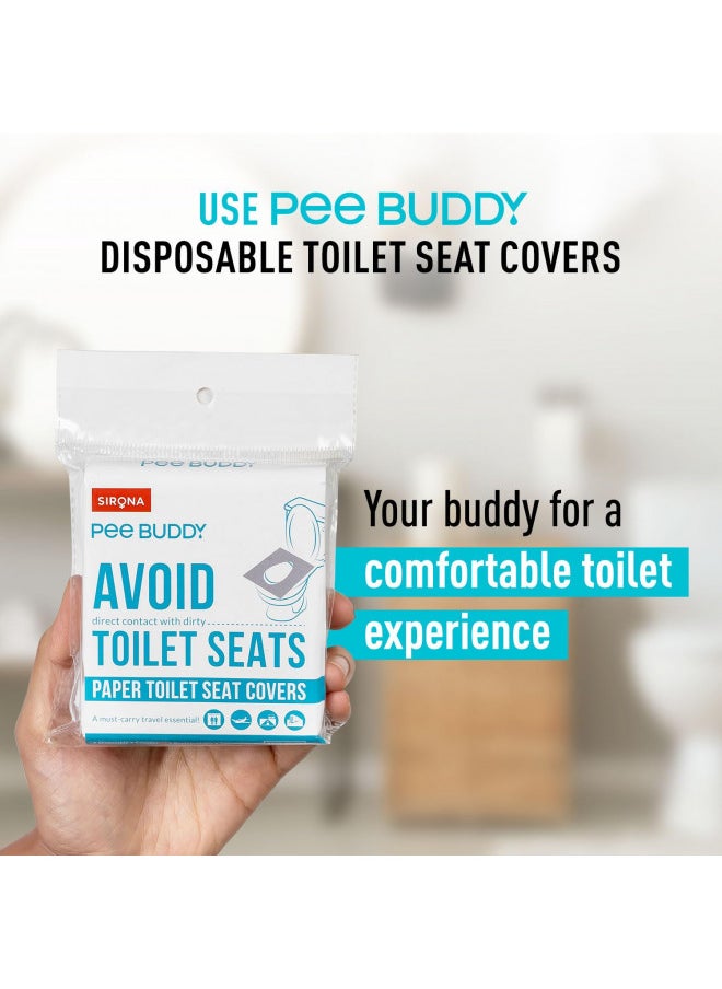 PEE BUDDY PeeBuddy Disposable Paper Toilet Seat Covers - Pack of 20  - Image 3