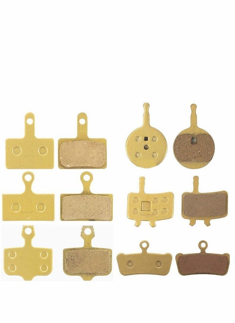 Generic - 2 Pairs Bike Brake Pads Bicycle Disc Brake Pads for Shimano B01S Deore M315 M355 M365 M375 M395 M446 M447 M486 M485 M495 M515 M525 M575 T615 T675 Tektro TRP Resin Semi Metallic Polymetallic silver - Image 1