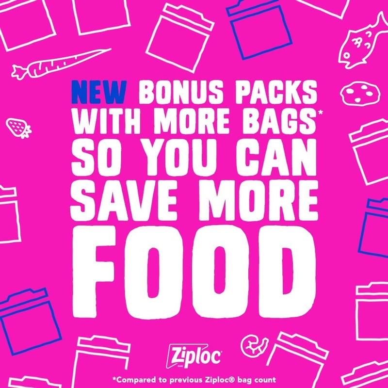 Ziploc Gallon Food Storage Bags StandUp Bottom Easy to Fill 81 Count Packaging May Vary - Image 3