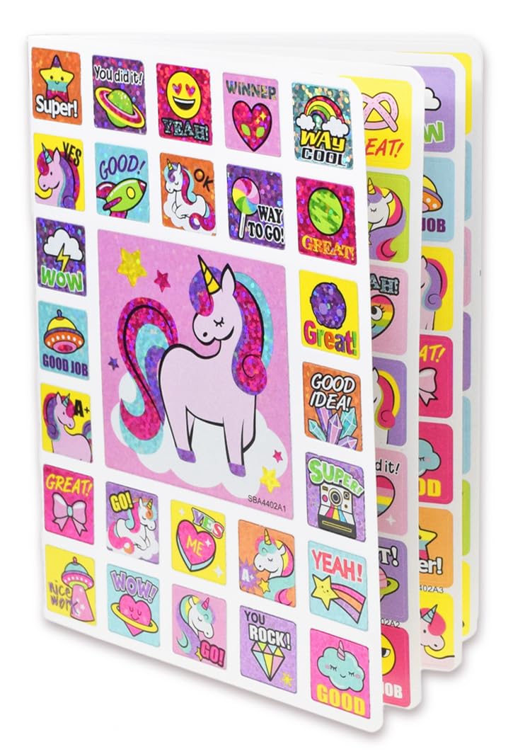 Unicorn Sticker Book  Unicorn Stickers for Girls Age 46 Sparkle Friendship Positivity Motivational Stickers for Girls  264 Pcs