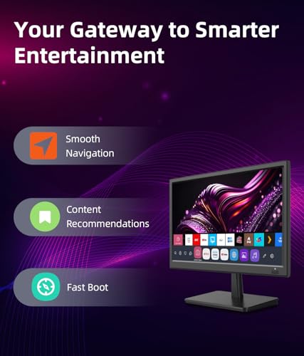 Feihe 15.6 Inch Small Smart TV HD 1080P LED, Flat Screen Smart Television with ATSC Tuner/HDMI/USB/AV for Kitchen, RV, Camper, Home & Bedroom or On-The-Go Entertainment - Image 3