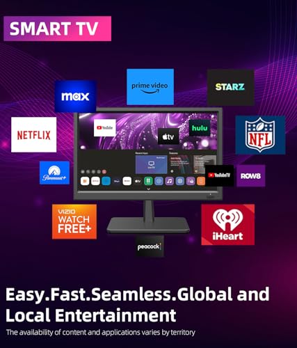 Feihe 15.6 Inch Small Smart TV HD 1080P LED, Flat Screen Smart Television with ATSC Tuner/HDMI/USB/AV for Kitchen, RV, Camper, Home & Bedroom or On-The-Go Entertainment - Image 4
