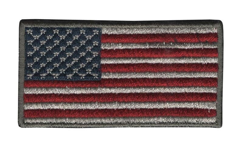 Generic American Flag (U.S) Applique Embroidered Sew-on Patch ; Size: 9cm x 4.7cm for Jackets, Bags, Caps, T-Shirts, Jeans, Outdoor Clothing (1 Piece). (Code: SBX-149)  - Image 1