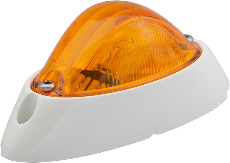 Grote 52063 Small Aerodynamic Combination Marker Side Turn Light - White Base