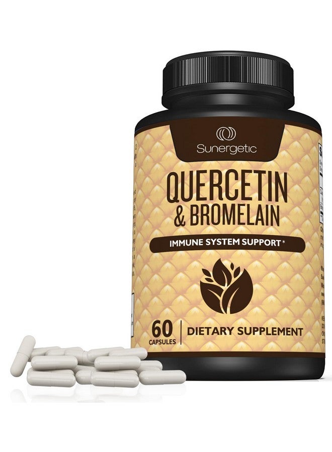 Sunergetic مكمل كيرسيتين وبروميلين من سونيرجيتيك - مركب كيرسيتين وبروميلين قوي لدعم جهاز المناعة والدعم الموسمي - كيرسيتين 1000 ملغ لكل حصة - 60 كبسولة - Image 5