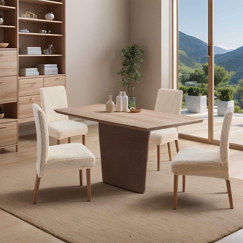YUEANG Waterproof Dining Chair Covers, Chair Covers for Dining Room, Stretch Parsons Chair Slipcover, Removable, Washable for Dining Room Kitchen Chair Protector Cover - Image 2