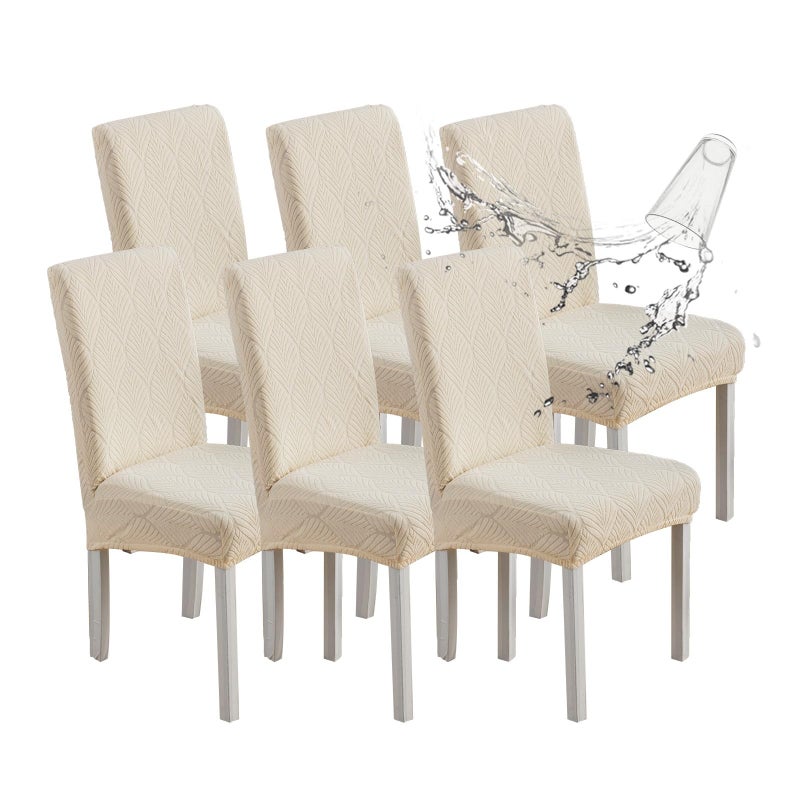 YUEANG Waterproof Dining Chair Covers, Chair Covers for Dining Room, Stretch Parsons Chair Slipcover, Removable, Washable for Dining Room Kitchen Chair Protector Cover - Image 1