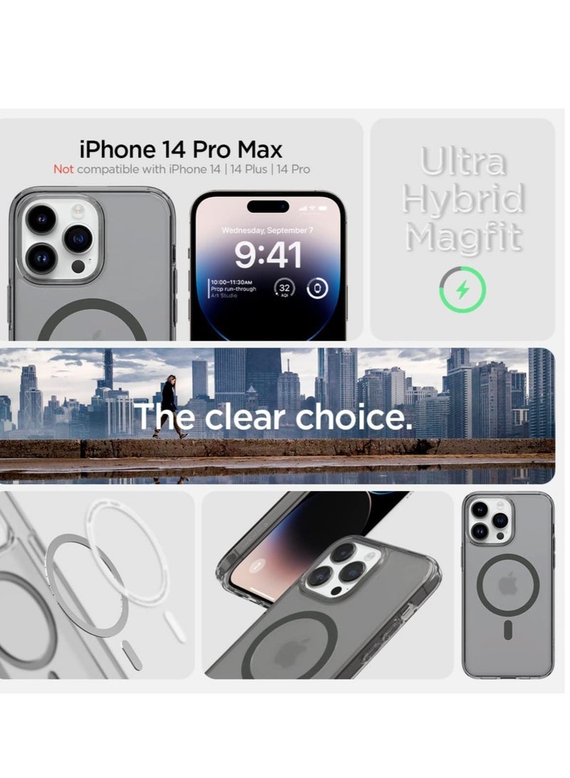 ELTRAZONE Ultra Hybrid Mag Designed for Apple iPhone 14 Pro Max Case - Frost Black - Image 2