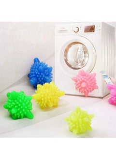 Nirvic Nirvic Laundry Balls For Washing Machine ReusableTanglefreeClothes SoftenerDurt And Lint Remover For Washing Machine SoftMulticolor 6  - Image 4