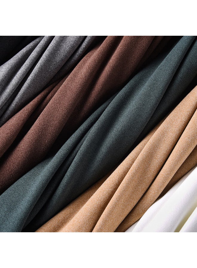 Geniolamode Men's Long Sleeve T-shirt With Double-sided Velvet Round Neck For Winter, Inner Wear For Warm Autumn, Apricot Color, Size M - Image 4