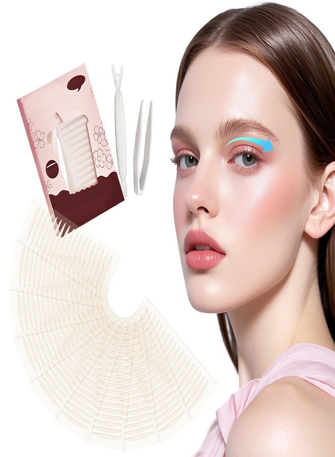 EKIND 180 Pcs Double Eyelid Lift Strips, with Forked Rods and Tweezers, Eyelid Tape for Waterproof,Invisible Lace Mesh,Internal Thin Single Small Universal (M Versatile Version) - Image 1
