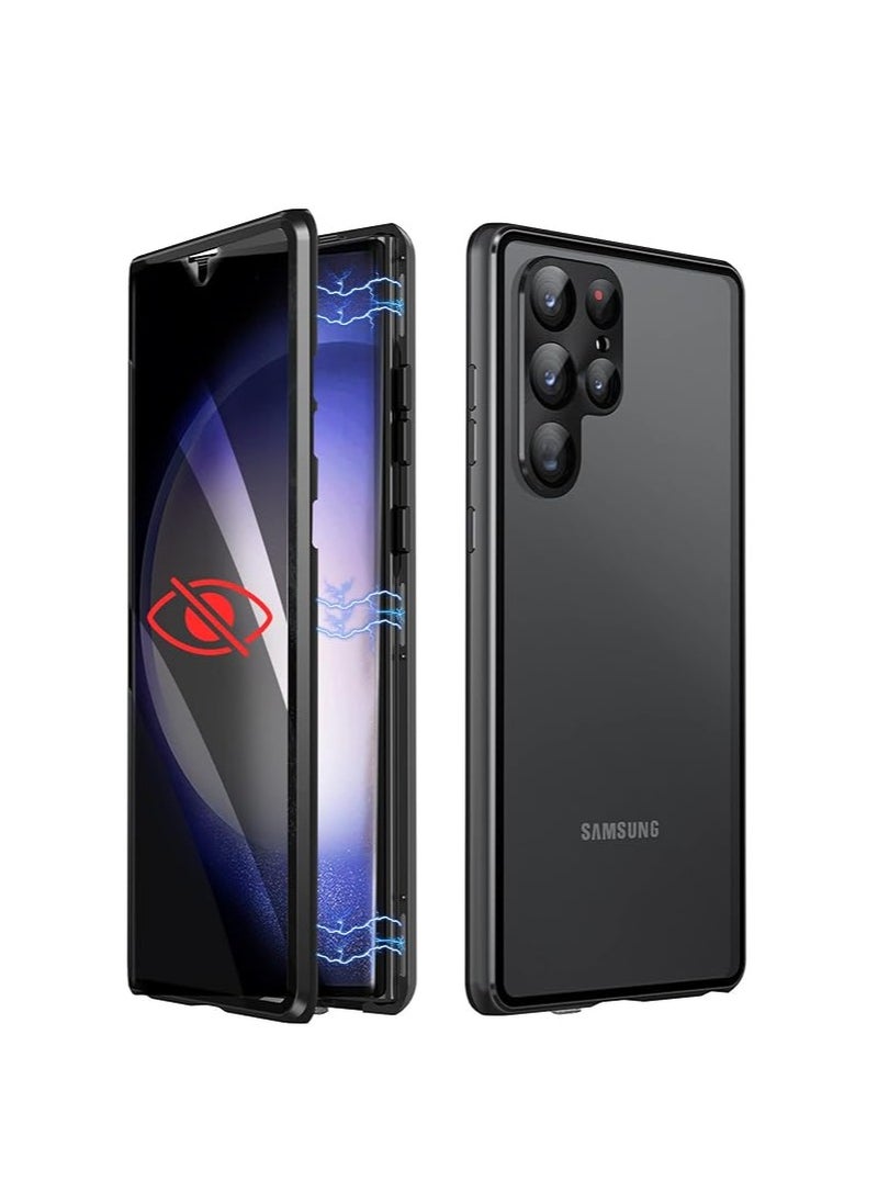 General S24 Ultra Case with Privacy Screen Protector S24 Ultra Case with Lens Screen Protector and Aluminum Frame Full Pack Magnetic  - Image 1