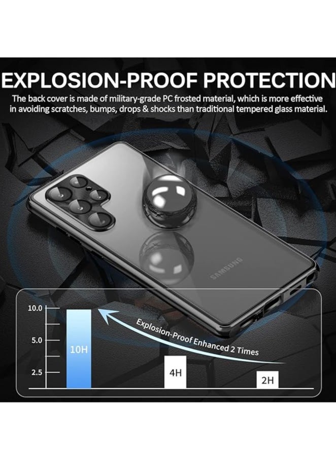 General S24 Ultra Case with Privacy Screen Protector S24 Ultra Case with Lens Screen Protector and Aluminum Frame Full Pack Magnetic  - Image 5