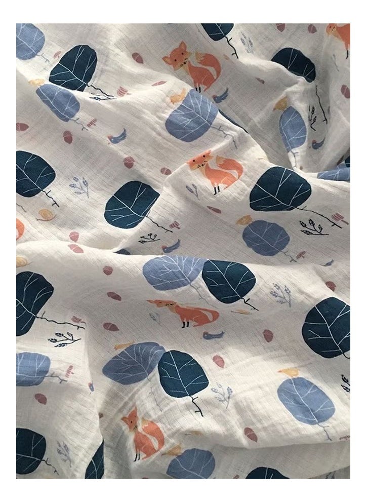 Goolsky - Muslin Baby Hooded Towel & Washcloth Set Flowers Soft Absorbent Bath Towels Cotton Hand Towels Infant Shower Gifts for Newborn Toddler Boys Girls - Image 1