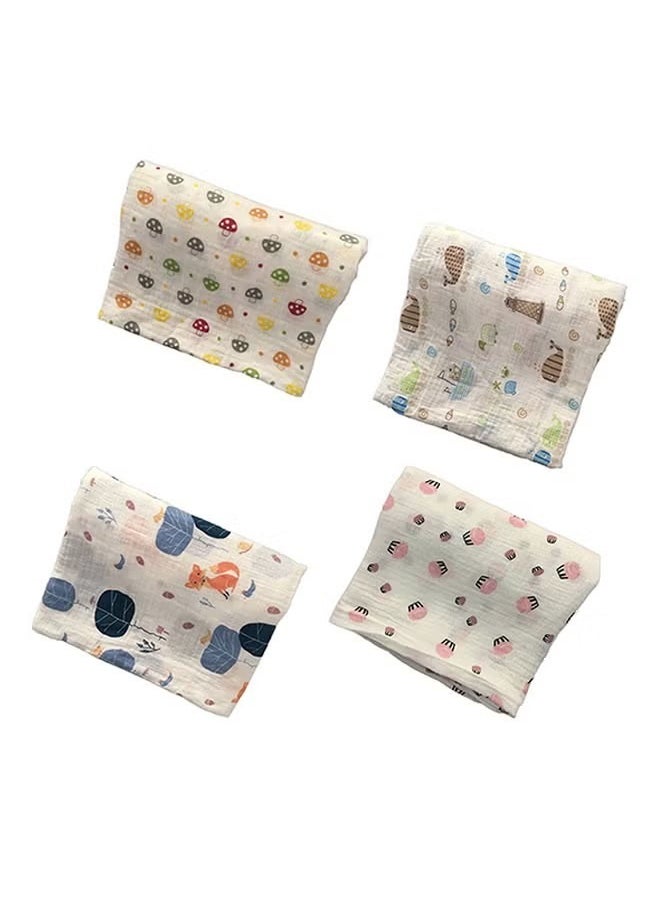 Goolsky - Muslin Baby Hooded Towel & Washcloth Set Flowers Soft Absorbent Bath Towels Cotton Hand Towels Infant Shower Gifts for Newborn Toddler Boys Girls - Image 1