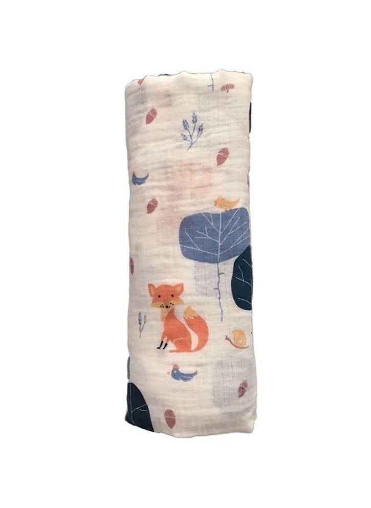 Goolsky - Muslin Baby Hooded Towel & Washcloth Set Flowers Soft Absorbent Bath Towels Cotton Hand Towels Infant Shower Gifts for Newborn Toddler Boys Girls - Image 1