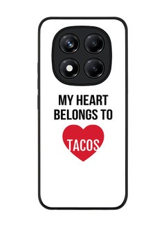 Stylizedd For Xiaomi Redmi Note 14 Pro 5G / X7 5G Case,Slim fit Camera Protection, Shockproof Thin Phone cover  - My heart belongs to tacos  - Image 1