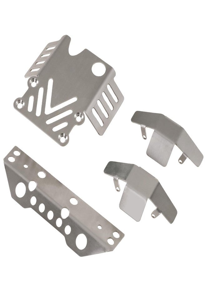 XinGeeek Stainless Steels Chassis Armor Set Skid Plate Guard for MJX Hyper Go 1/12 H12Y H12Y+ RC Car - Image 3